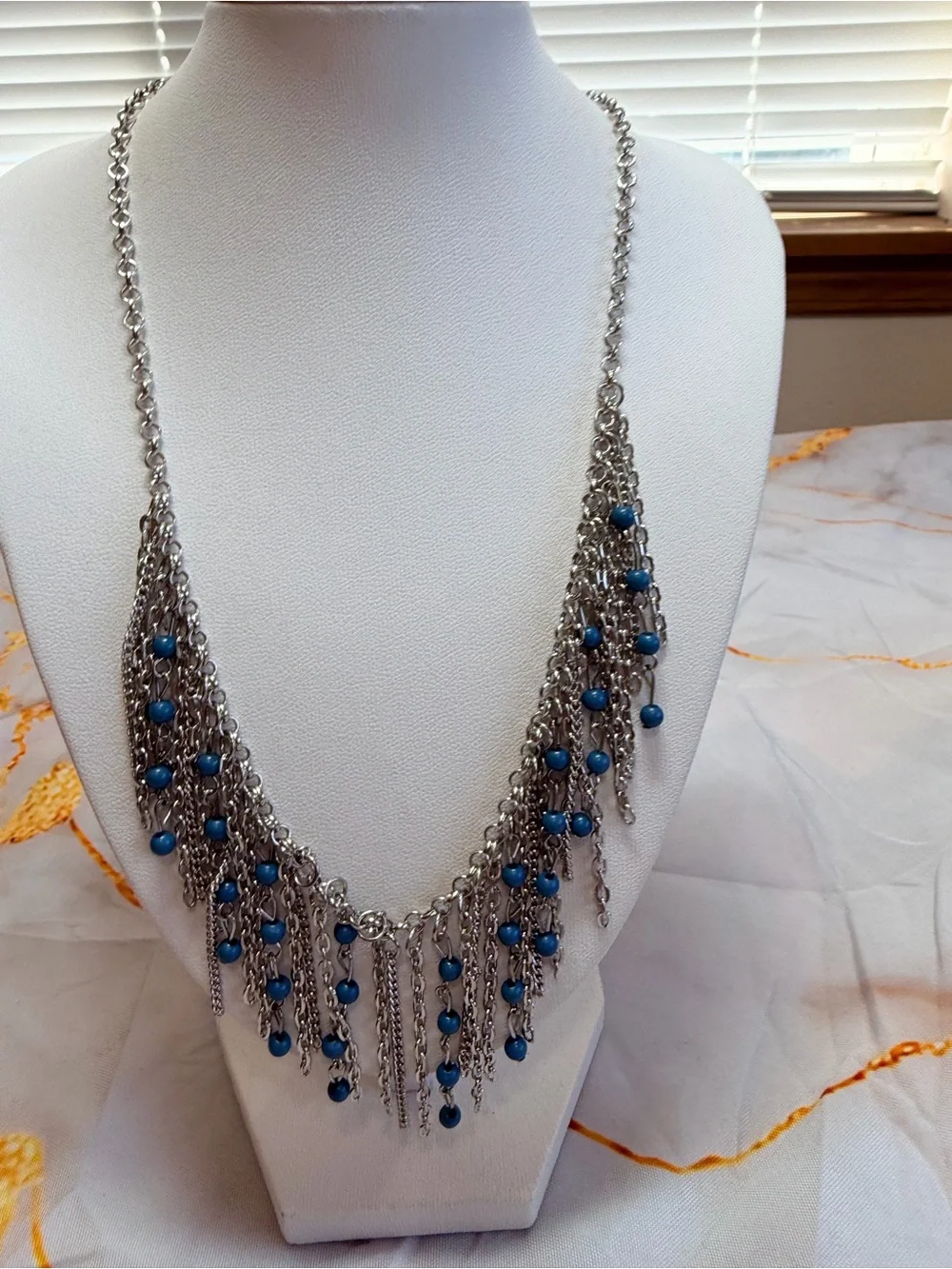 Hideaway Blue Necklace and Earring set NWT!